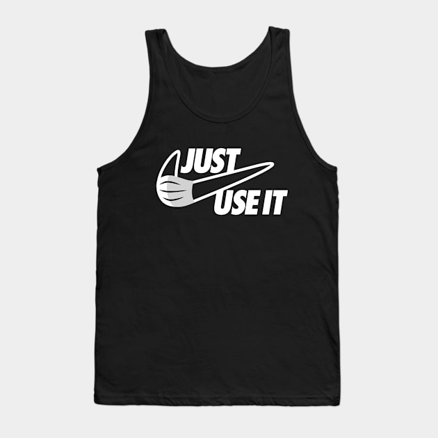 Just Use the Mask (White) Tank Top by Olipop